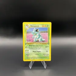FRENCH NIDOQUEEN Holo 23/64 RARE Jungle 1st edition Pokemon Card 1999 - Image 1