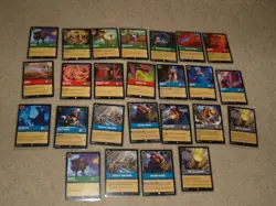 Disney Lorcana TCG CCG 20+ card lot (EN1 204) w/ duplicates - Image 1