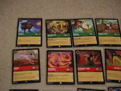 Disney Lorcana TCG CCG 20+ card lot (EN1 204) w/ duplicates - Image 2