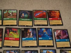 Disney Lorcana TCG CCG 20+ card lot (EN1 204) w/ duplicates - Image 3