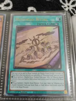Mitsurugi Ritual Spell SUDA-EN095 Ultra Rare 1st Edition Yu-Gi-Oh Card TCG - Image 2