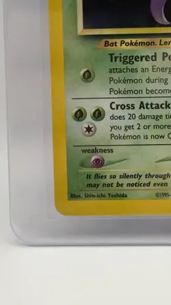Pokemon TCG Crobat Neo Revelation Holo Rare Card 4/64 Unlimited WOTC Vintage NM - Image 5