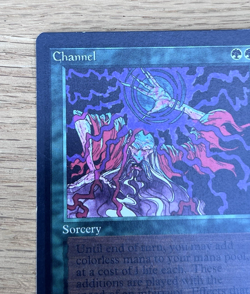 Vintage Magic The Gathering Channel Beta Green Forrest Card MTG Sorcery - Image 2