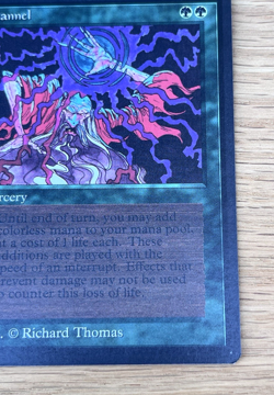 Vintage Magic The Gathering Channel Beta Green Forrest Card MTG Sorcery - Image 4