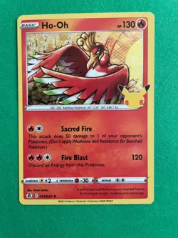 "2021 Pokemon Trading Card - Ho-Oh (001/025) - Basic - HP 130 - New Condition - Image 1