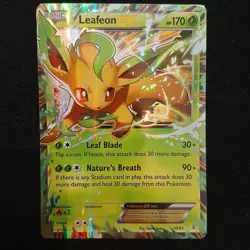 Pokemon Leafeon EX Holo Ultra Rare Card 10/83 XY Generations TCG - Image 1