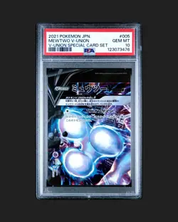 3x PSA 10 1x PSA 9 Mewtwo V-UNION Special Card Set Sword & Shield SP5 Japanese - Image 1