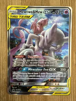 Mewtwo & Mew GX - SM191 - Pokemon Sun & Moon Promo Ultra Rare Card NM #2 - Image 1