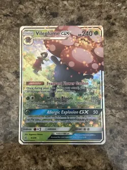 Vileplume GX - 4/236 - Pokemon Cosmic Eclipse Sun & Moon Ultra Rare Card NM - Image 4
