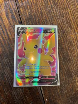 Pikachu V 170/185 Gold Foil Pokemon Card HP 190 - Image 1