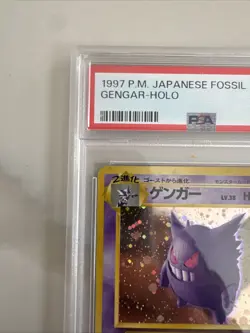 1997 Gengar #94 P.M. Japanese Fossil Holo Card PSA 8 - Image 4