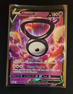 Unown V SWSH300 Crown Zenith Black Star Promo Pokemon Card NM US Seller - Image 1