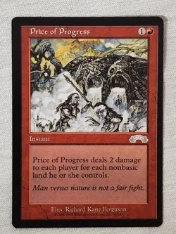 NM Price of Progress Exodus Mtg Magic the Gathering - Image 1