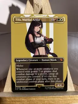 Tifa, Martial Artist (Borderless) Regular Mythic 206 MTG Commander Final Fantasy - Image 1
