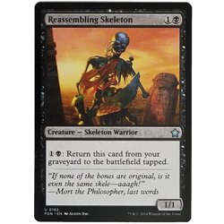 x1 Reassembling Skeleton FDN MTG M/NM Uncommon Black Creature Skeleton Warrior - Image 1