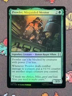 Prowler Misguided Mentor Foil MTG Spider-Man Magic The Gathering Uncommon - Image 2