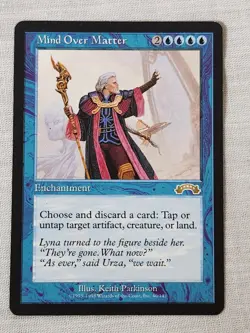 NM Mind Over Matter Exodus Mtg Magic the Gathering - Image 1