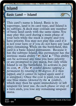 1 x FOIL Island (255) (Full-Text Lands) Secret Lair Drop Foil MTG NM - Image 1