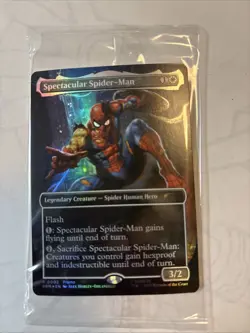 Magic The Gathering MTG Marvel Legends Spectacular Spider-Man Promo Card Sealed - Image 3