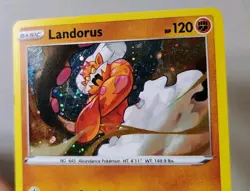 POKEMON LANDORUS 148/264 COSMOS HOLO RARE FUSION STRIKE LP - Image 2