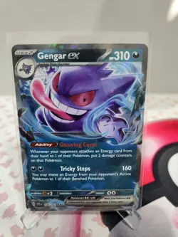 Pokemon TCG - Gengar ex 104/162 - Temporal Forces - Double Rare - NM/M - Image 1