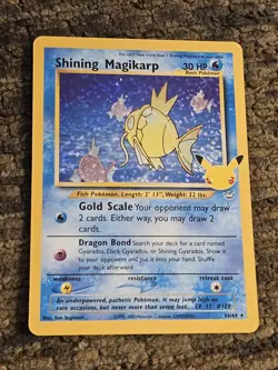 Shining Magikarp 66/64 Celebrations: Classic Collection Holo Pokemon - Image 1