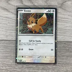 Pokemon TCG Destined Rivals Eevee SVP 200 Checklane Blister Promo Cosmo Holo NM - Image 1