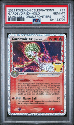 PSA 10 - GEM MINT 2021 POKEMON CELEBRATIONS CLASSIC COLL #93 GARDEVOIR EX-HOLO - Image 1