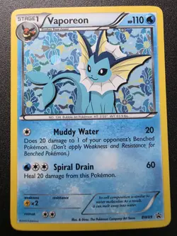 Vaporeon BW89 BW Black Star Promo - Pokemon Holo Foil Rare - Image 1