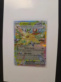 Pokemon TCG Leafeon ex Prismatic Evolutions 006/131 Double Rare English NM - Image 1