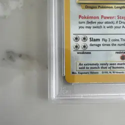1999 Pokemon Fossil Dragonite Holo PSA 8 NM-MT 4/62 - Image 2