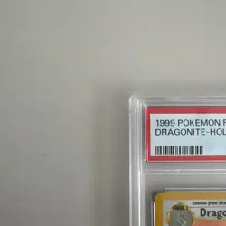 1999 Pokemon Fossil Dragonite Holo PSA 8 NM-MT 4/62 - Image 5