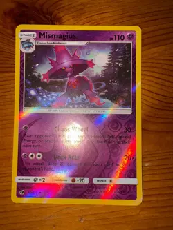 2017 Pokemon Sun & Moon Crimson Invasion 40 Mismagius-Reverse Foil - Image 1