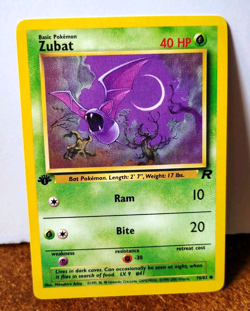 POKEMON ZUBAT 70/82 1ST EDITION TEAM ROCKET LP-NM - Image 1