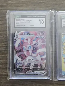 Pokemon TCG Graded Cards - Japanese - Charizard Vstar, Hearthflame Mask, Sylveon - Image 2