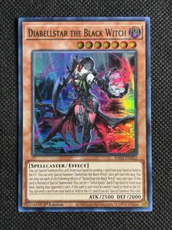 YuGiOh! Diabellstar the Black Witch RA03-EN032 Super Rare 1st Edition Near Mint - Image 1