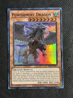 YuGiOh! - Punishment Dragon RA03-EN015 Super Rare 1st Edition Near Mint - Image 1