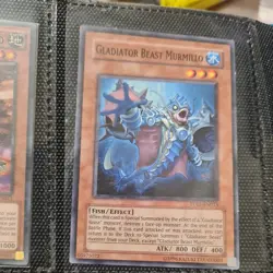 Yugioh Gladiator Beast Murmillo TU01-EN015 Common light play - Image 1