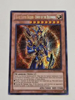 Black Luster Soldier Envoy of the Beginning LCYW-EN025 Secret Rare Yugioh LP/MP - Image 1
