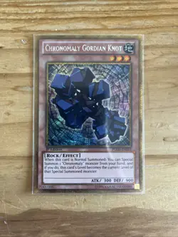Chronomaly Gordian Knot - PGLD-EN010 - Gold Secret Rare 1st Edition Yugioh - Image 1