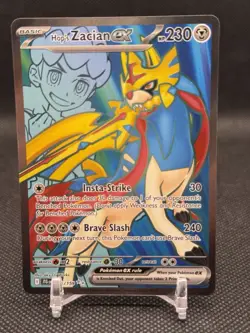 Hops Zacian EX 176/159 Pokemon TCG SV Journey Together Ultra Rare Card - Image 1