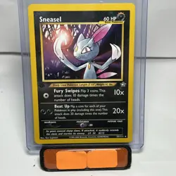 Pokemon Card - Sneasel Neo Genesis 25/111 Rare 1st Edition LP - Image 1