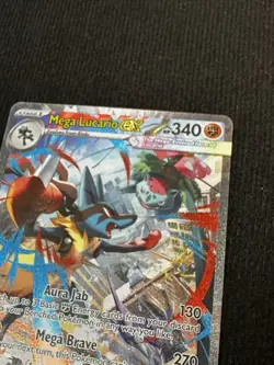 Mega Lucario Ex Alternate Art 179/132 Mega Evolution Secret Rare Pokemon Card NM - Image 4