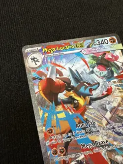 Mega Lucario Ex Alternate Art 179/132 Mega Evolution Secret Rare Pokemon Card NM - Image 5