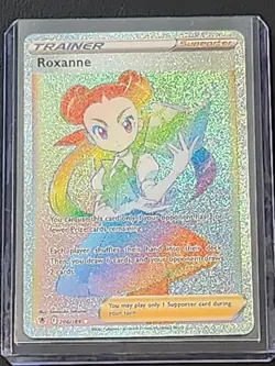 Roxanne 206/189 Astral Radiance FA Rainbow Secret Rare Holo Pokemon Card NM - Image 3