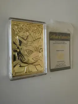 Pokemon Card 23K Gold Plated TOGEPI 1999 Burger King New in Box With Ball - Image 4