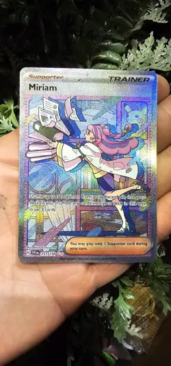Pokemon TCG Miriam Scarlet & Violet Base Holo Special Trainer Card 251/198 - Image 1