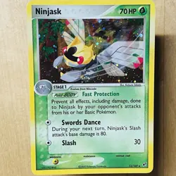 Vintage 2005 Ninjask 13/107 Deoxys Base Set MP Holo Rare English Pokemon Card - Image 1