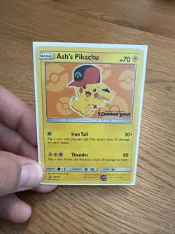 Ash’s Pikachu SM110 I Choose You Pokemon The Movie Promo LP/NM Card - Image 1