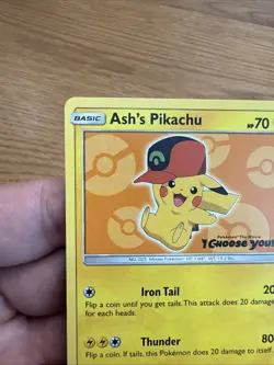 Ash’s Pikachu SM110 I Choose You Pokemon The Movie Promo LP/NM Card - Image 3